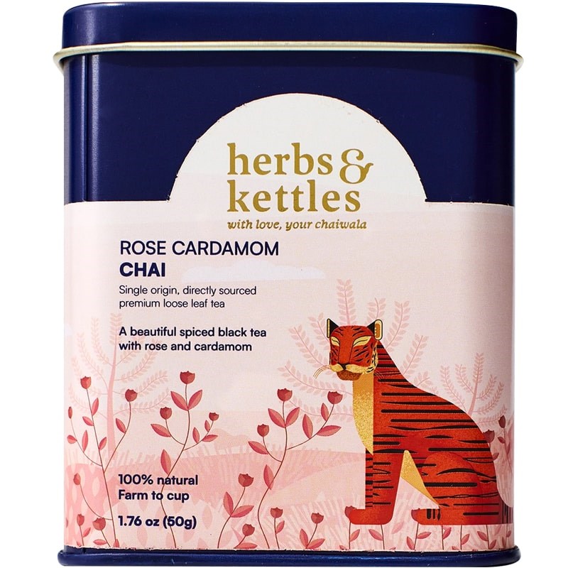 Herbs &amp; Kettles Rose Cardamom Chai (1.76 oz)