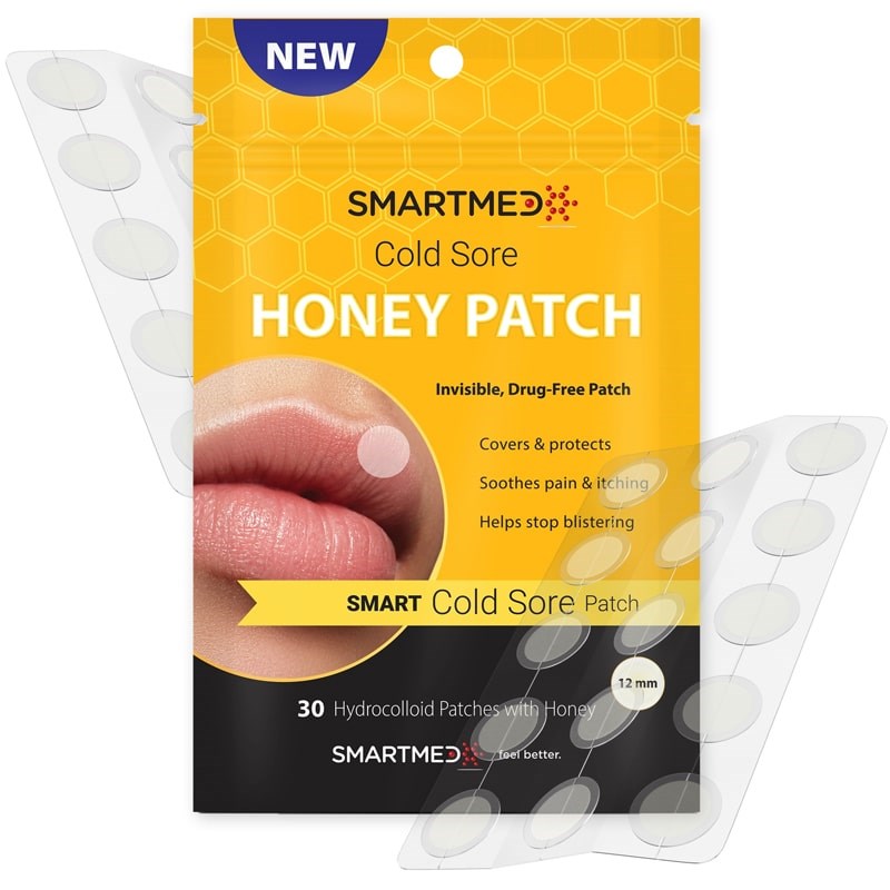 SMARTMED Smart Cold Sore Treatment Patch with Honey (30 patches)