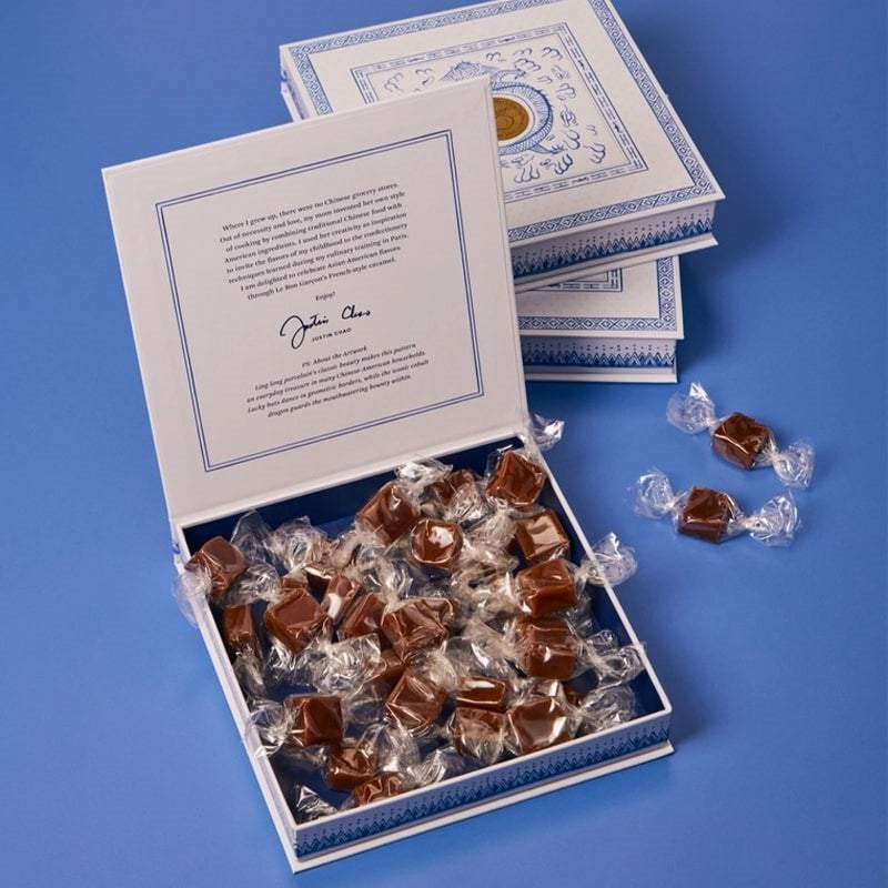 Le Bon Garcon Classic Sea Salt Caramels Gift Box - products shown in packaging