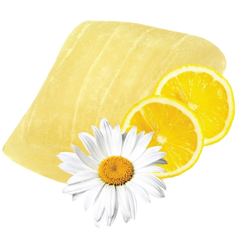 Chamomile Life Laidback Lemon Chamomile Calm Drops - product shown with sliced lemons and flower