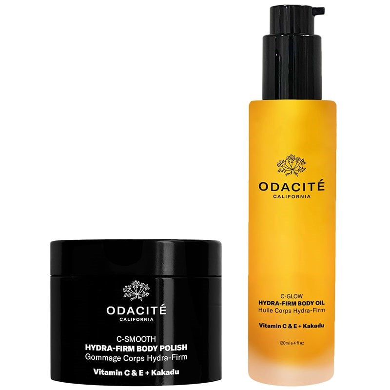 Odacite Smooth + Glow Vitamin C Body Essentials - products shown side by side