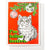 Feline Festive Risograph Christmas Card