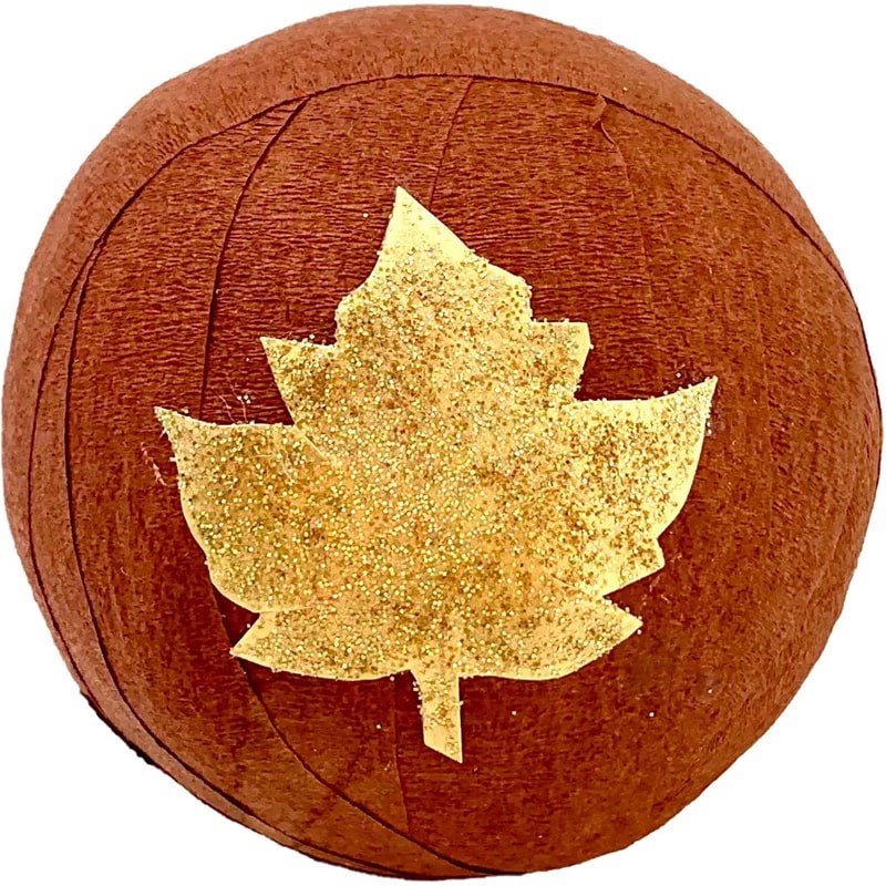 TOPS Malibu Mini Surprise Ball Thanksgiving Fall Golden Leaf (1 pc)