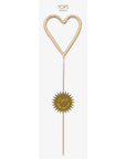 TOPS Malibu Big Golden Sparkler Wand Heart (1 pc)