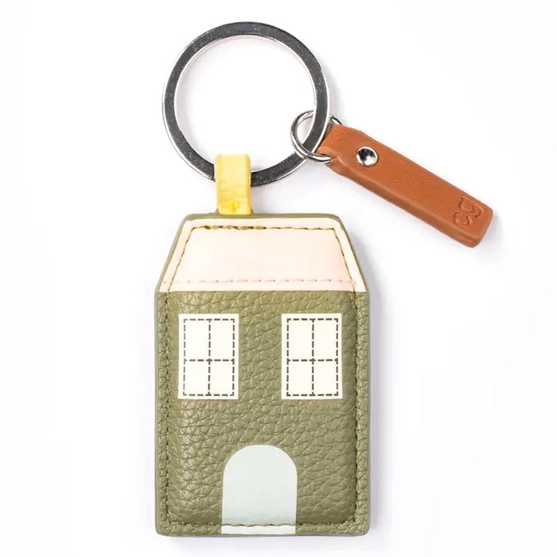 Caroline Gardner Khaki Rose Gold House Novelty Keyring (1 pc)