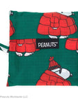 Baggu Standard Baggu - Puffy Snoopy Red (1 pc) shown folded in a 5" x 5" pouch