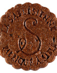 La Sablesienne All Chocolate Christmas Sables - single cookie shown