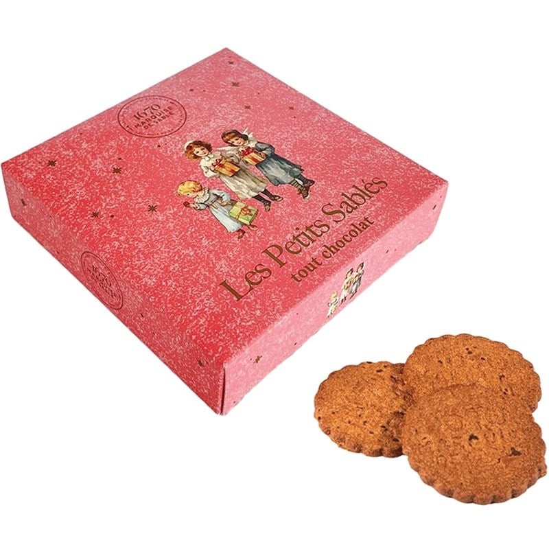 La Sablesienne All Chocolate Christmas Shortbread Cookies (100 g)