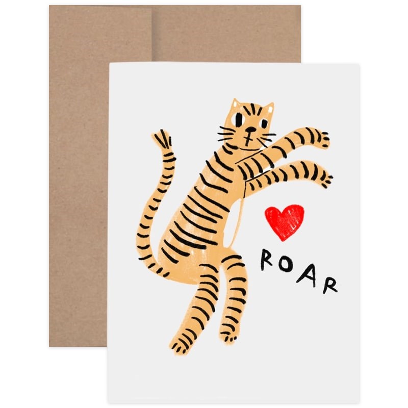 Rani Ban Co Tiger's Roar Greeting Card (1 pc)