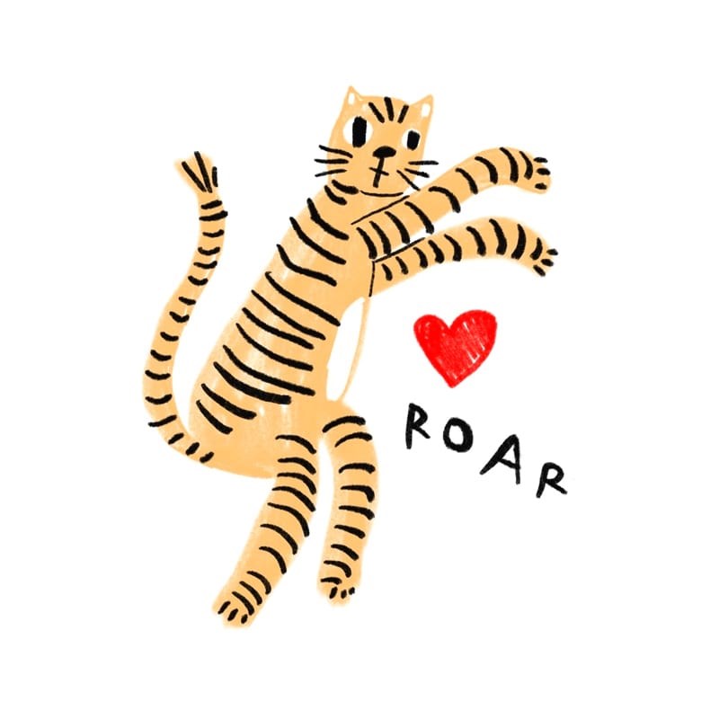 Rani Ban Co Tiger's Roar Sticker (1 pc)