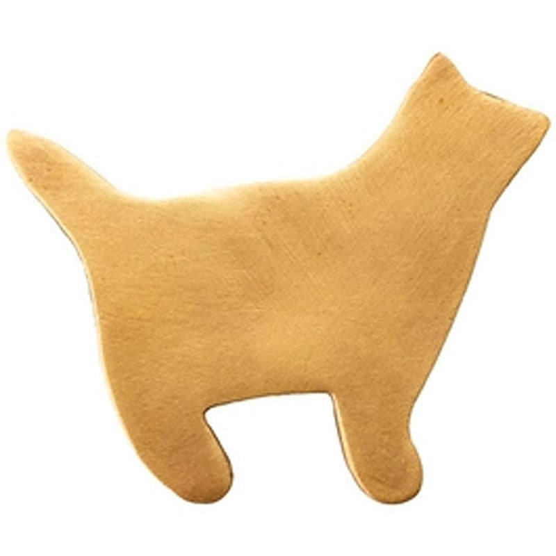 Fog Linen Work Cat Brass Brooch Oscar (1 pc)