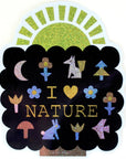 Leah Duncan I Love Nature Glitter Vinyl Sticker (1 pc)