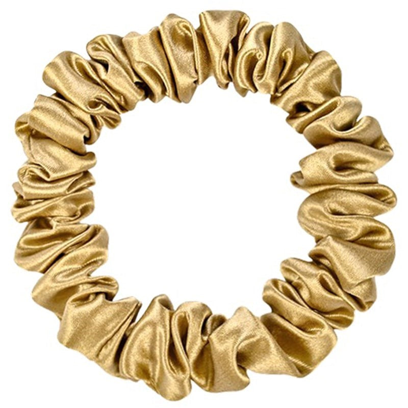 SaySilk 22 Momme Pure Silk Scrunchies - Gold (1 pc)