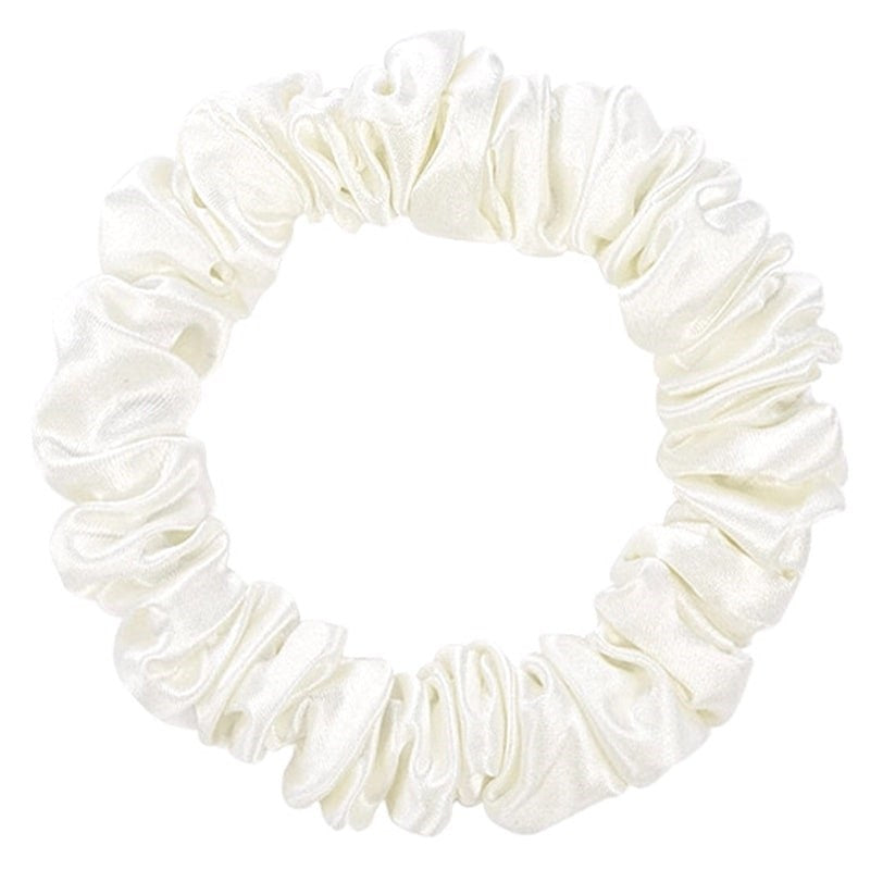 SaySilk 22 Momme Pure Silk Scrunchies - Off-White (1 pc)