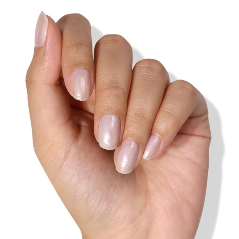 Londontown Illuminating Nail Concealer - Quartz - model shown with product on fingernails