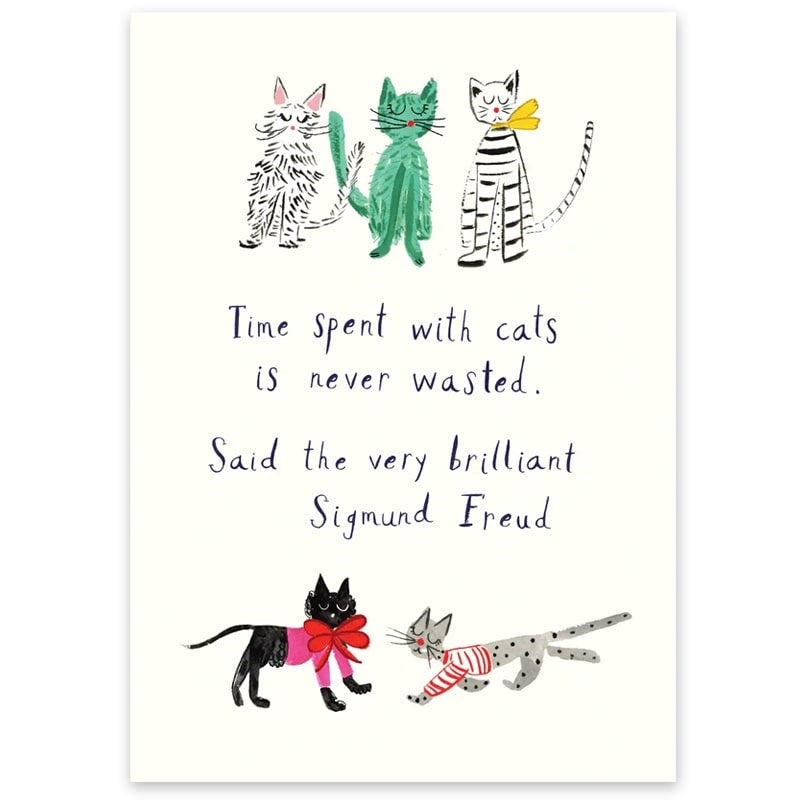 Mr. Boddington's Studio Freud's Persian Kitty Greeting Card (1 pc)