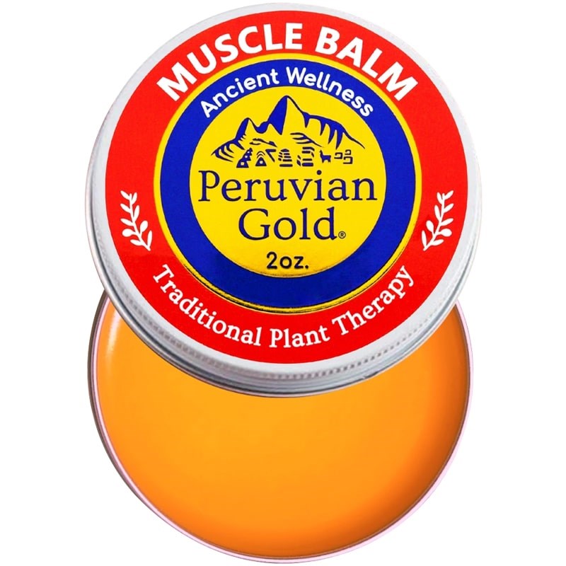 Peruvian Gold Sore Muscle Balm (2 oz) shown open