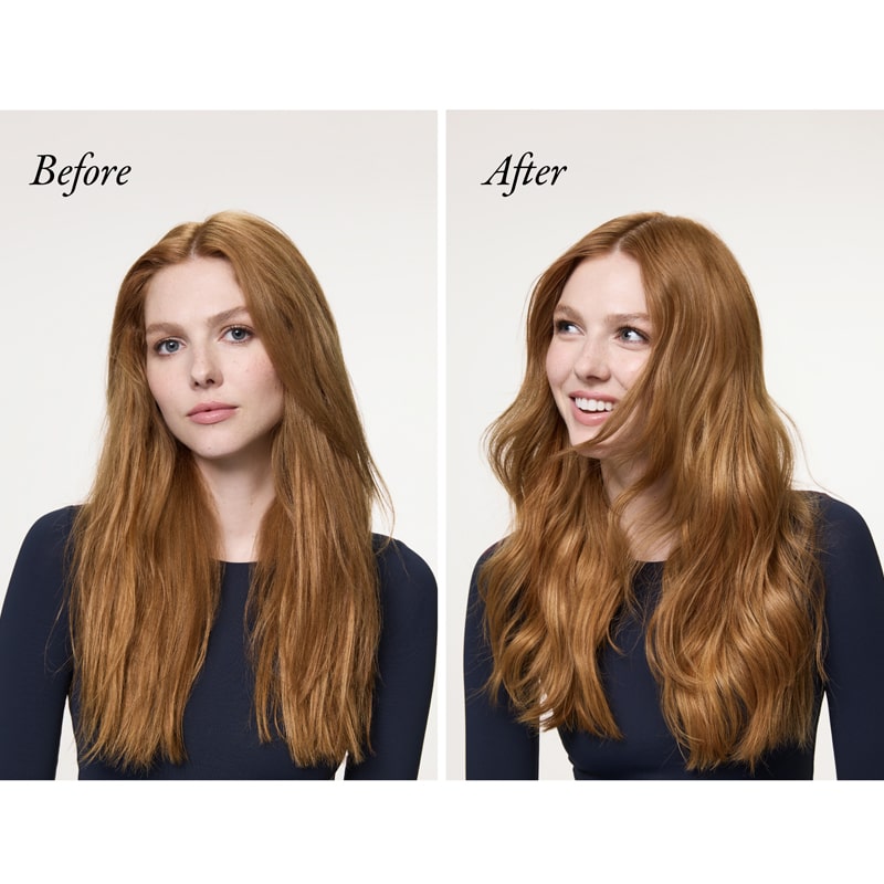 Oribe Supershine Hydrating Shampoo - before and after of model