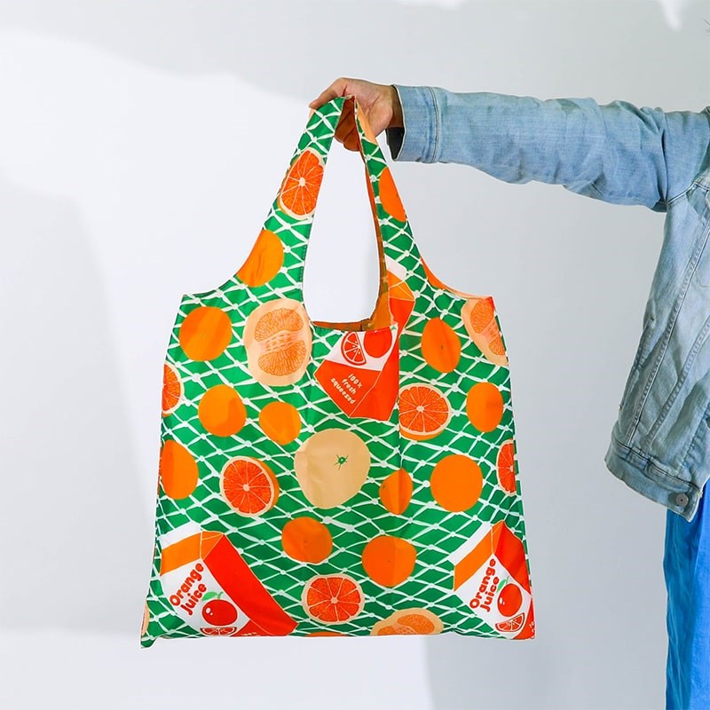 Yellow Owl Workshop Oranges Art Sack - model shown holding product