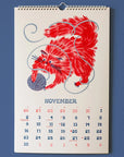 Bromstad Printing Co. 2025 Risograph Wall Calendar - Ain't Life Grand? (November)