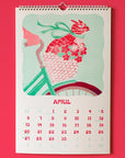 Bromstad Printing Co. 2025 Risograph Wall Calendar - Ain't Life Grand? (April)