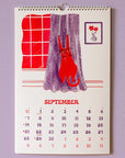 Bromstad Printing Co. 2025 Risograph Wall Calendar - Ain't Life Grand? (September)