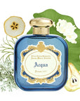 Santa Maria Novella Acqua Eau de Parfum - product shown in front of fragrance ingredient illustrations