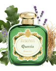 Santa Maria Novella Quercia Eau de Parfum - product shown in front of fragrance ingredients