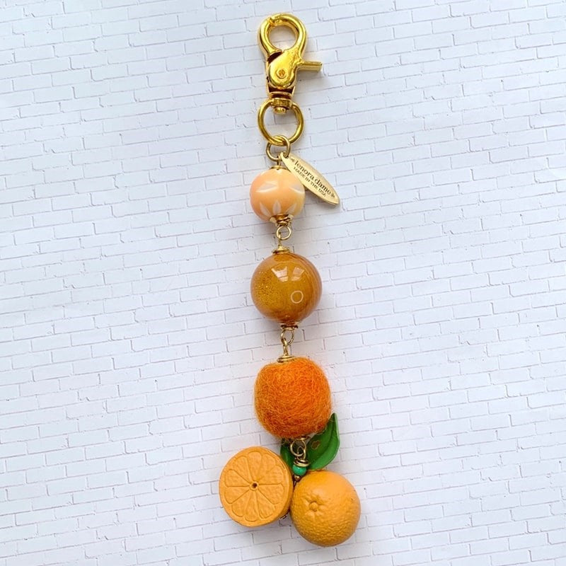 Lenora Dame Freshly Squeezed Orange Bag Charm (1 pc)