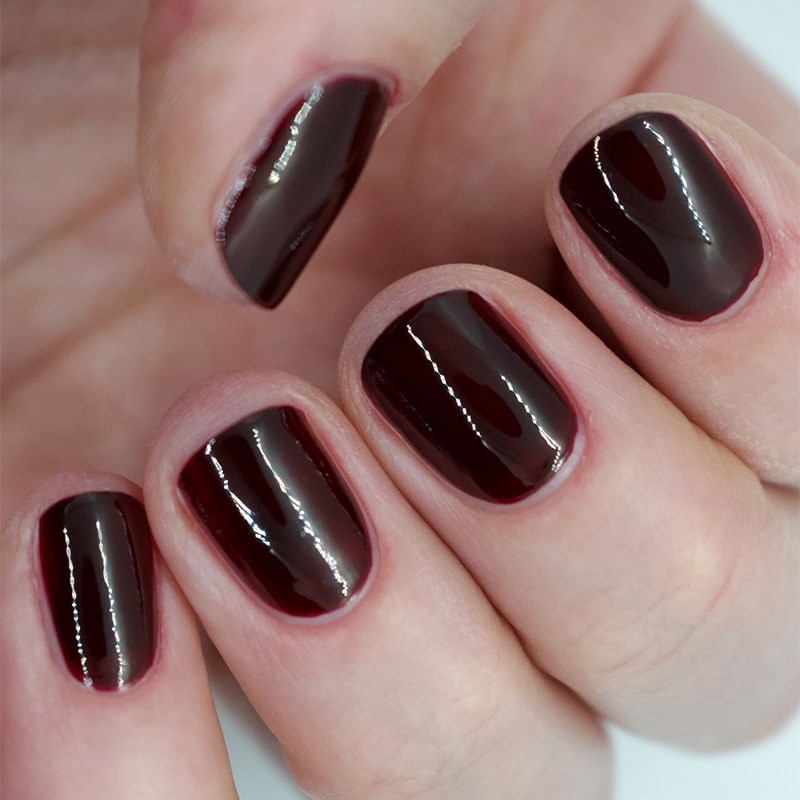 Tenoverten Nail Polish - Church - model shown with product on fingernails