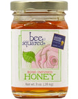 Bee Squared Apiaries Rose Petal Infused Honey (9 oz)