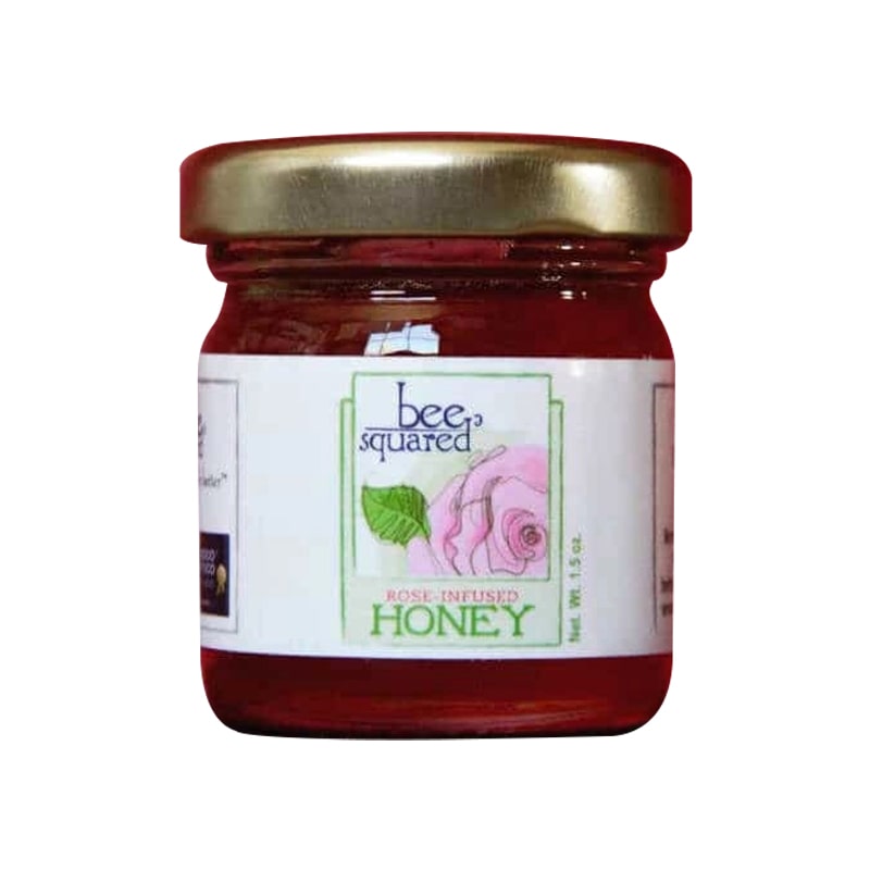 Bee Squared Apiaries Rose Petal Infused Honey (1.5 oz)