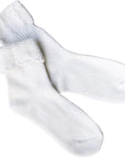 Tiepology Charlotte Combed Wool and Cashmere Socks - Ivory (1 pair)