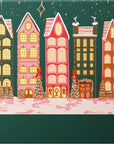 One & Only Paper Wintry Village Printed 10 Stem Matchbook - backside of product shown