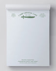 Herb Lester Associates Fictional Hotel Notepad Set - Camp Crystal Lake - product shown with page flipped