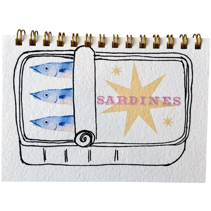 Parcel Sardines Mini Notebook (1 pc)