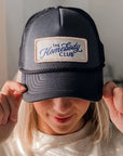 Model wearing Storied Folk & Co. The Homebody Club Hat