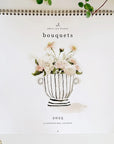 Emily Lex Studio 2025 Bouquets Calendar (front)