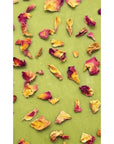 The Quiet Botanist The Matcha Rose Chocolate Bar - close up of product backside