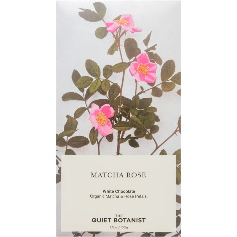 The Quiet Botanist The Matcha Rose Chocolate Bar (3.5 oz)