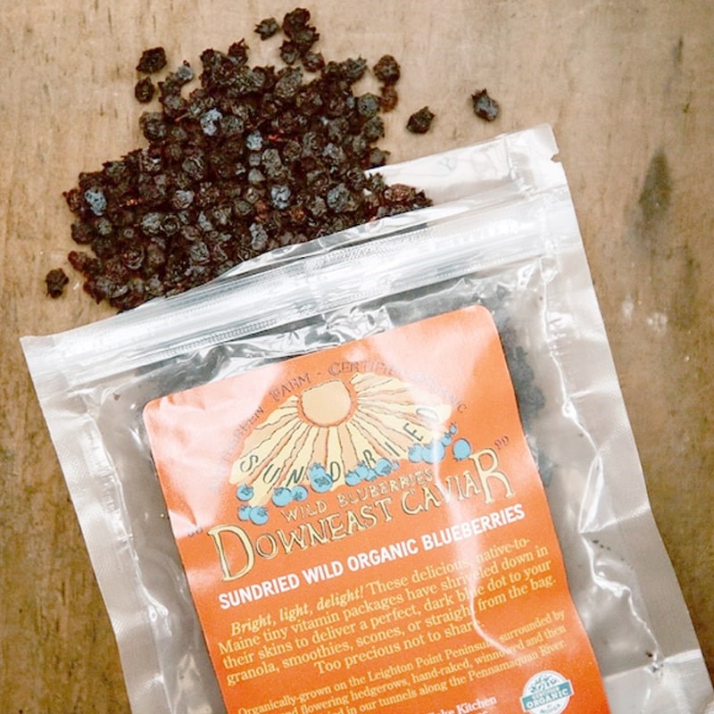 Smithereen Farm Downeast Caviar - product shown spilling out of packaging