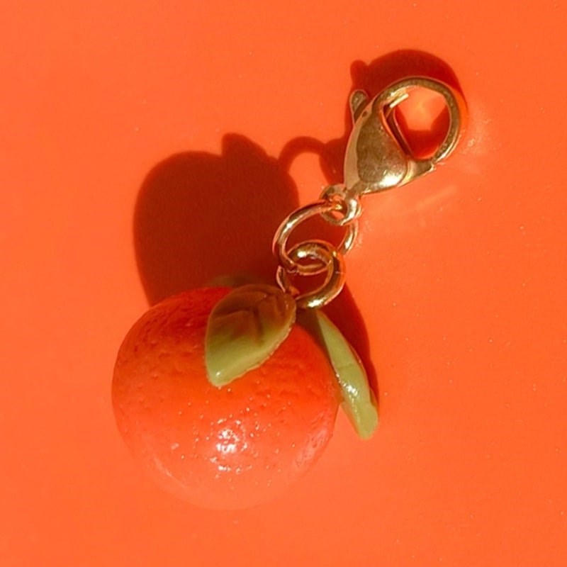 Bold Blossom Shop Tangerine Bag Charm (1 pc)