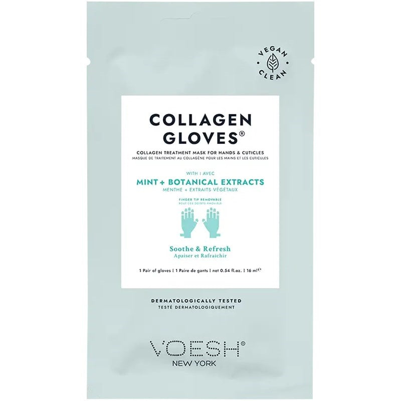 VOESH New York Collagen Gloves - Mint & Botanical Extracts (1 pair)