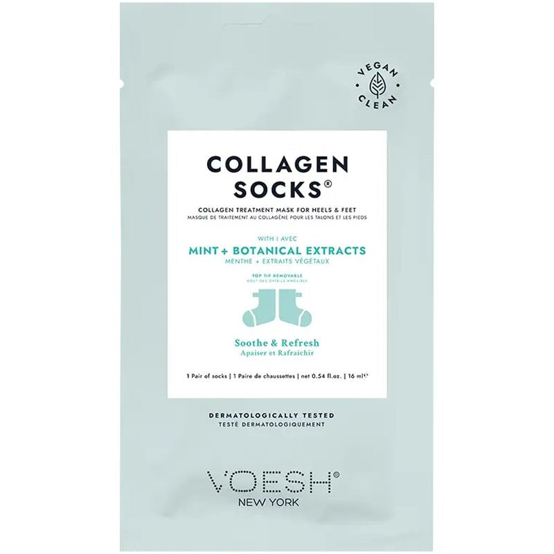 VOESH New York Collagen Socks - Mint & Botanical Extracts (1 pair)