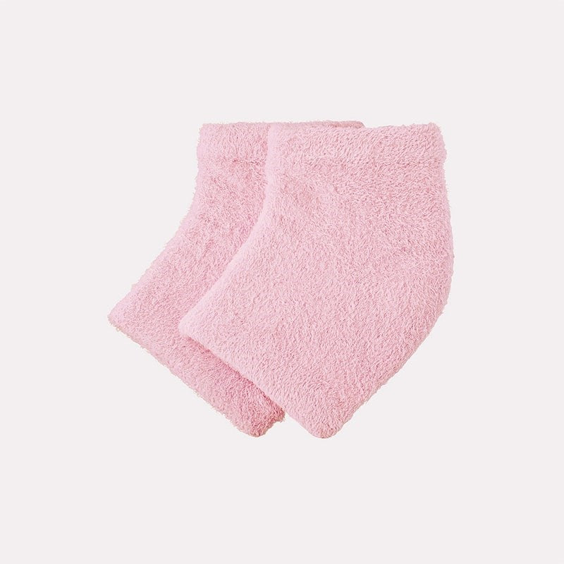 VOESH New York Moisturizing Heel Socks - Pink - products shown overlapping