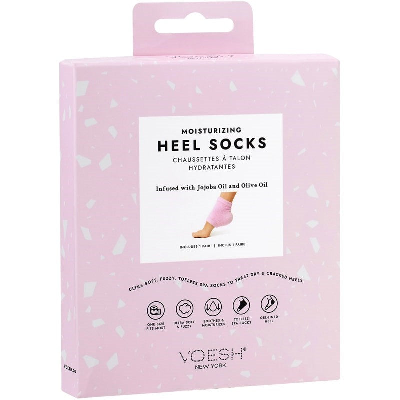 VOESH New York Moisturizing Heel Socks - Pink ( 1 pair)