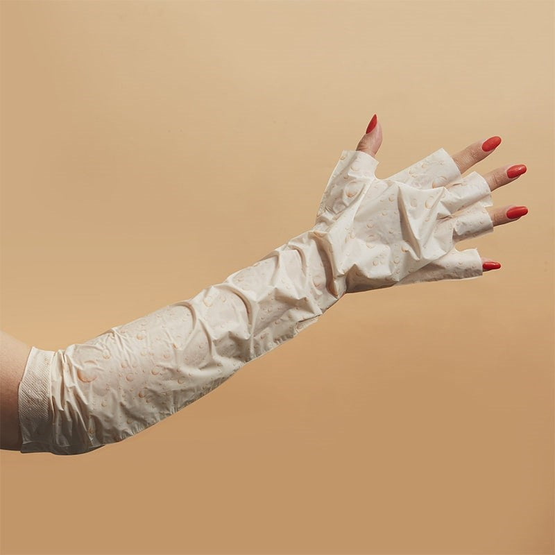 VOESH New York Youth Therapy Elbow-High Gloves - model shown wearing product on arm