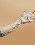 VOESH New York Youth Therapy Elbow-High Gloves - model shown wearing product on arm