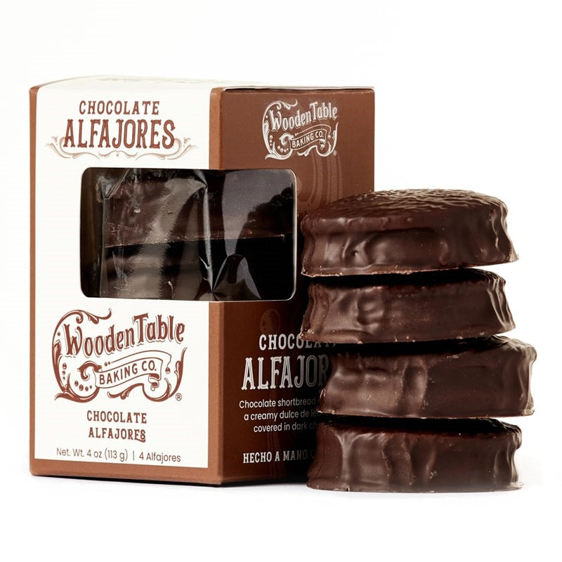 Wooden Table Baking Company Chocolate Covered Alfajores Cookies (4 pcs)