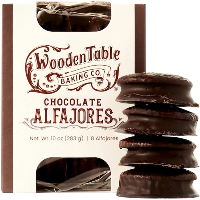 Wooden Table Baking Company Chocolate Covered Alfajores Cookies (8 pcs)